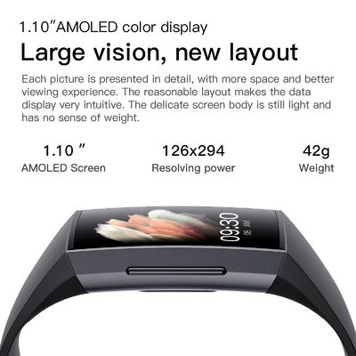 Bluetooth-Eignungs-Armband-Smart Watch-Herz Rate Blood Pressure Monitor