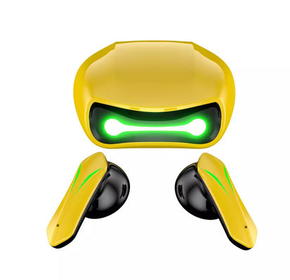 Gelbe drahtlose Bluetooth Kopfhörer-HIFIkopfhörer-Hornisse Dor Earbud des Luft-Auto-TWS