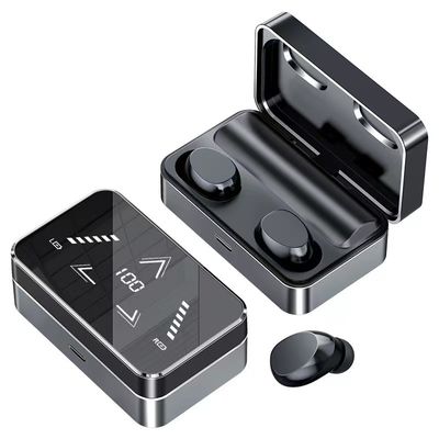 Drahtlose Bluetooth Kopfhörer des Sport-TWS im Ohr mit Energie-Bank