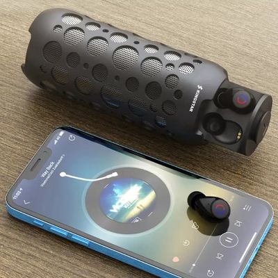 2 in 1 Kopfhörer-Radioapparat TWS Bluetooth mit tragbarem Sprecher im Freien Mic Handsfree