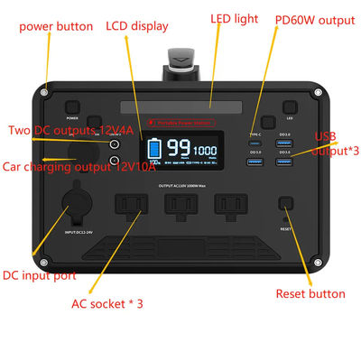 tragbares Kraftwerk 1000W 400000mah Not12kg für Werkzeuge