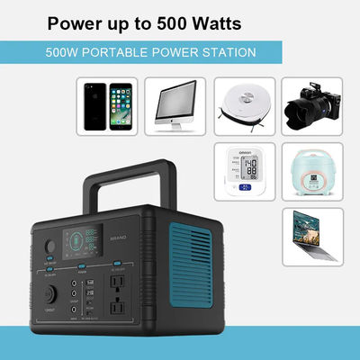 Sonnenkraftwerk 500W Lifepo4, tragbare FCC-Zertifikate 518wh Kraftwerk CER-ROHS