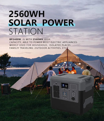 Sonnenkraftwerk 2560Wh des Ausgangs2400w nehmen tragbares Soem-ODM an